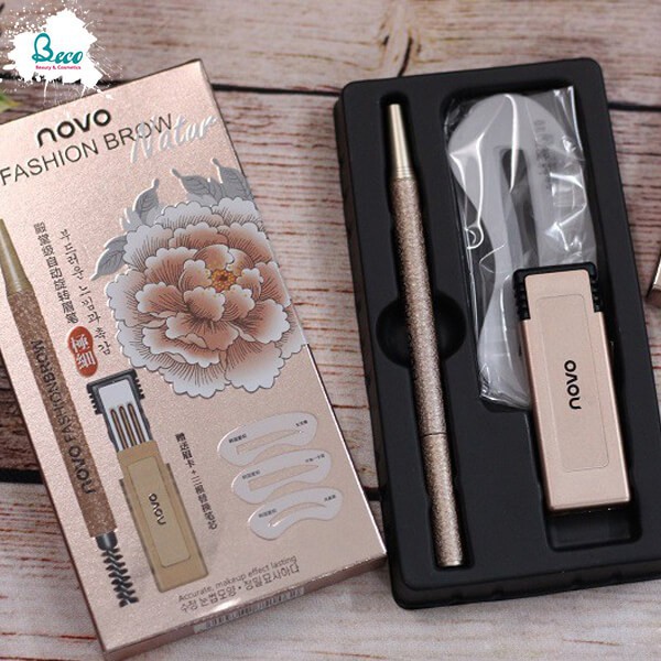 [Mỹ Phẩm Xách Tay]  Set Chì Mày Novo Fashion Brow 3 Kiểu Hàn Quốc  - Phụ Nữ Làm Đẹp