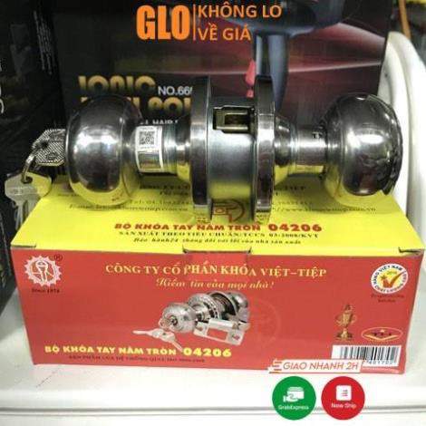 Ổ Khóa Cửa Việt Tiệp Tay Nắm Tròn 04206 GloMart