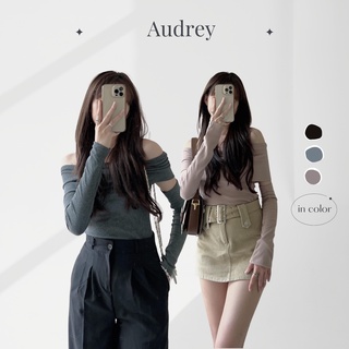 A823 áo tăm trễ vai tay áo rời audrey