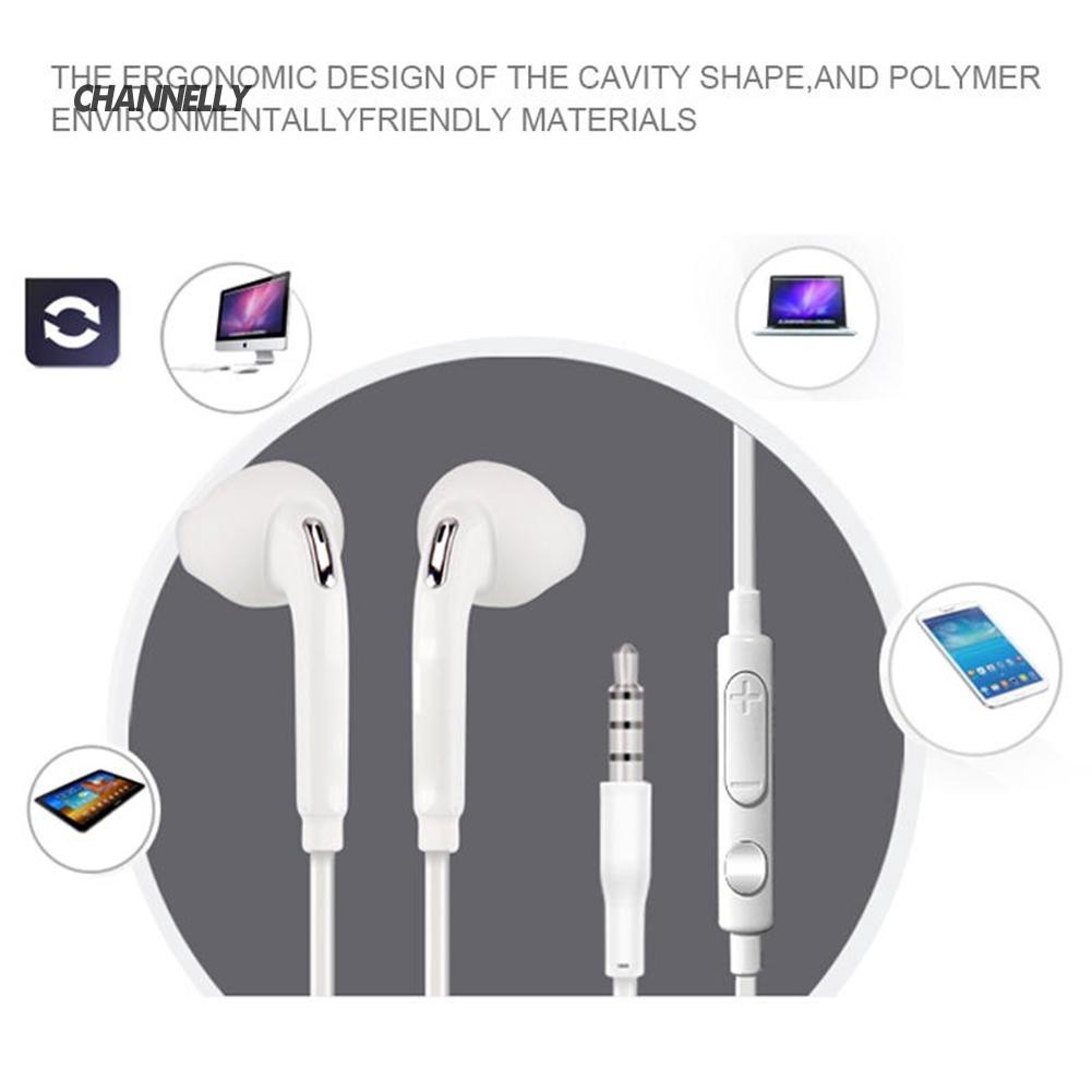 Tai nghe nhét tai có mic và nút điều khiển âm lượng 3.5mm cho Samsung S6