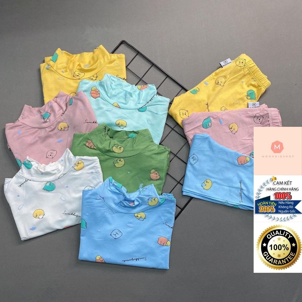 Bộ Thun Lạnh Baby Cổ Cao dành cho bé SỜ LÀ SƯỚNG NHÌN LÀ THÍCH Cotton 100% cho bé từ 5-18kg