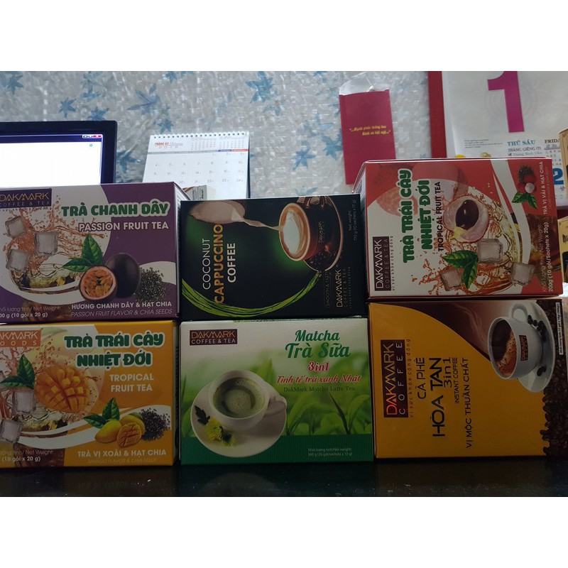 Trà trái cây nhiệt đới DakMark vị chanh dây hạt chia_hương vị giải khát mùa hè oi ả