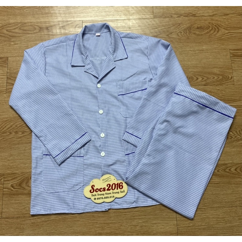 Bộ pyjama bộ đồ ngủ dài tay cho bố