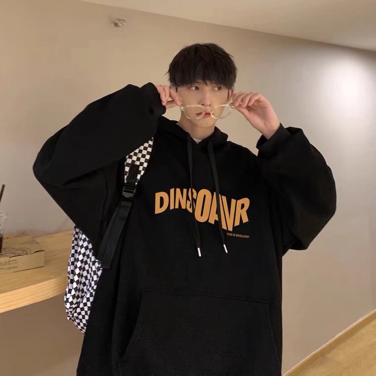 Áo hoodie Thể Thao Dáng Rộng In Chữ Thoải Mái Thời Trang unisex Size M-5XL