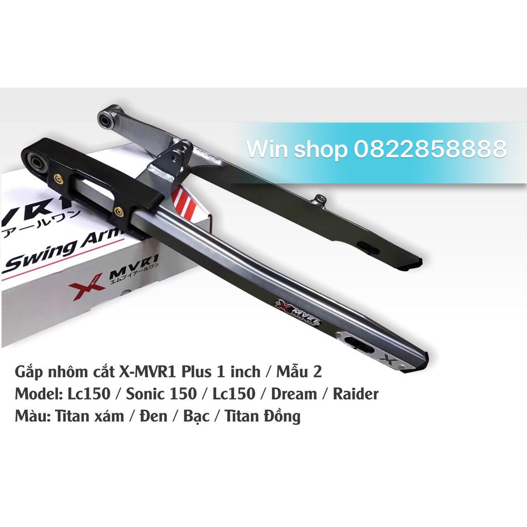 Gắp nhôm cắt X-MVR1 Plus 1 inch giành cho các dòng xe như exciter150/ winner