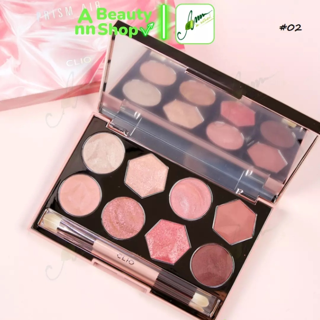 Bảng Phấn Mắt Có Nhũ Siêu Lấp Lánh Clio Prism Air Eye Palette (DATE 2023)