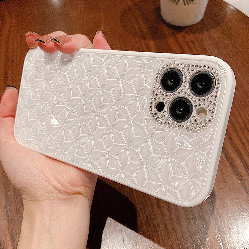 Ốp Điện Thoại Bảo Vệ Camera Đính Đá Sang Trọng Cho iPhone 13 12 11 Pro Max X XR XS Max 7 8 Plus SE2020