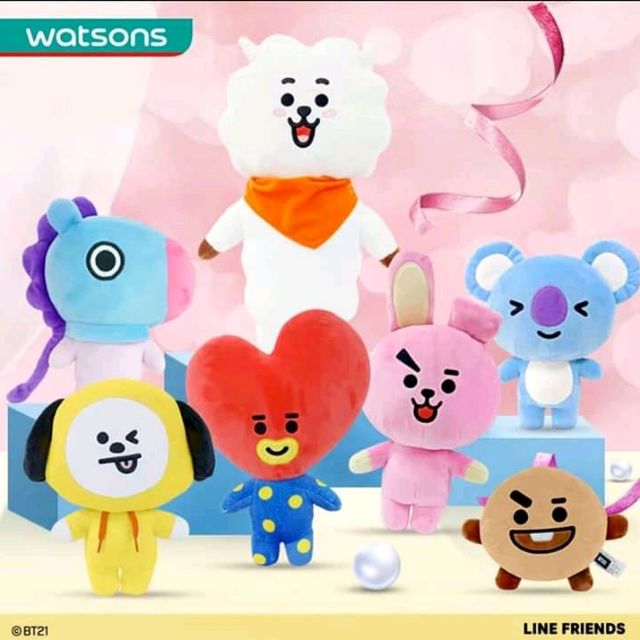 CÓ SẴN GẤU BÔNG ĐỨNG BT21 WATSON