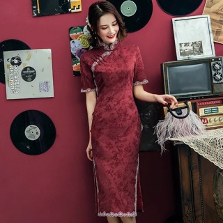 Sườn xám thượng hải PMS130