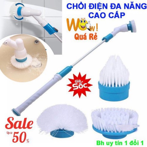 Máy Cọ Rửa Nhà Vệ Sinh Cầm Tay Đa Năng  Sạc Tích Điện 4000mah _ Chổi Chà Toilet Chà Bồn Cầu Nhà Tắm Thông Minh Tự Động