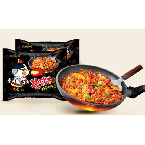 LỐC 5 GÓI MÌ KHÔ GÀ CAY SAMYANG GÓI 140gr *5