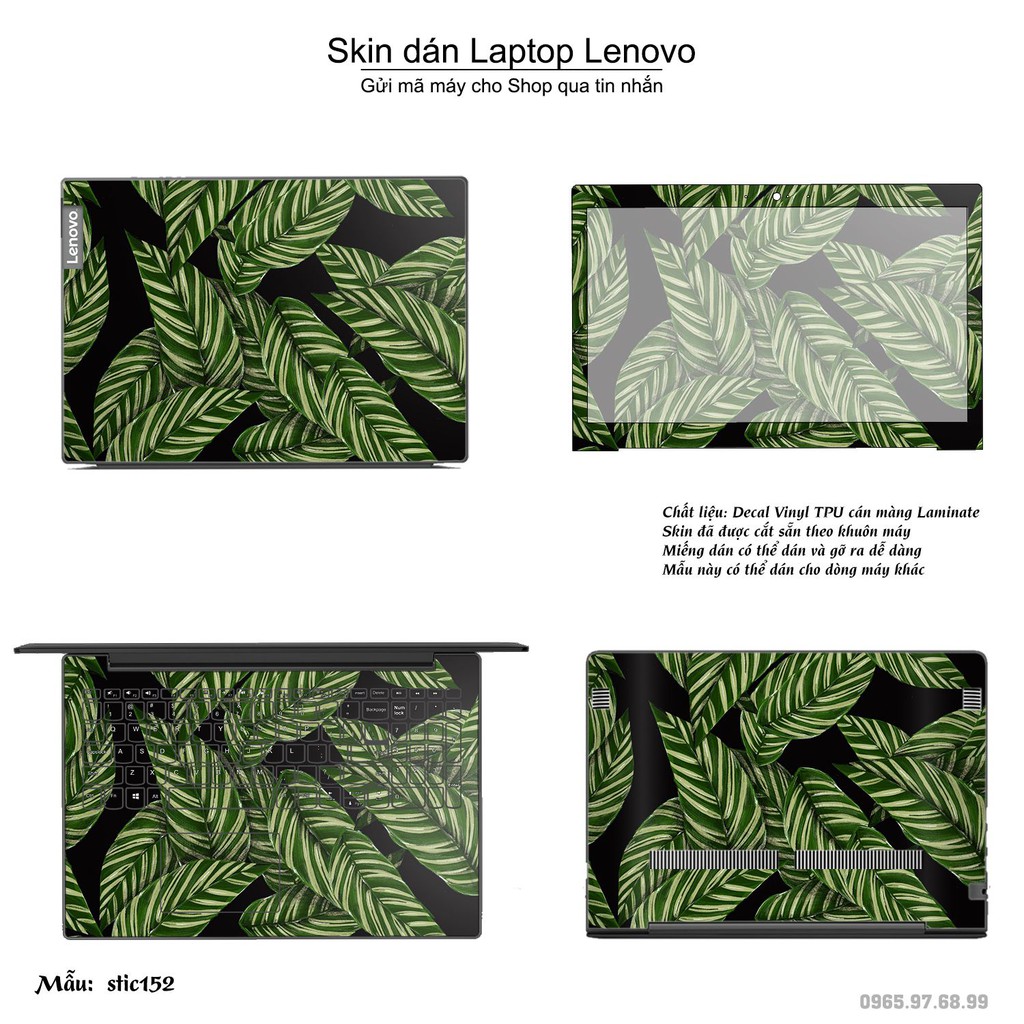 Skin dán Laptop Lenovo in hình Hoa văn sticker nhiều mẫu 25 (inbox mã máy cho Shop)