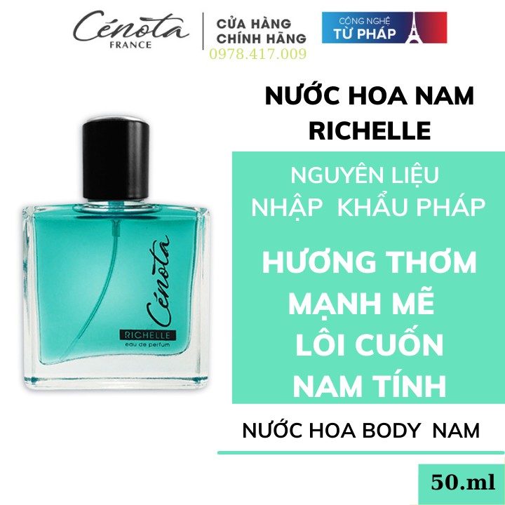 [ Mã CT1 giảm 5% đơn 250K ] Nước hoa nam Cénota Richelle 50 ml - PM06