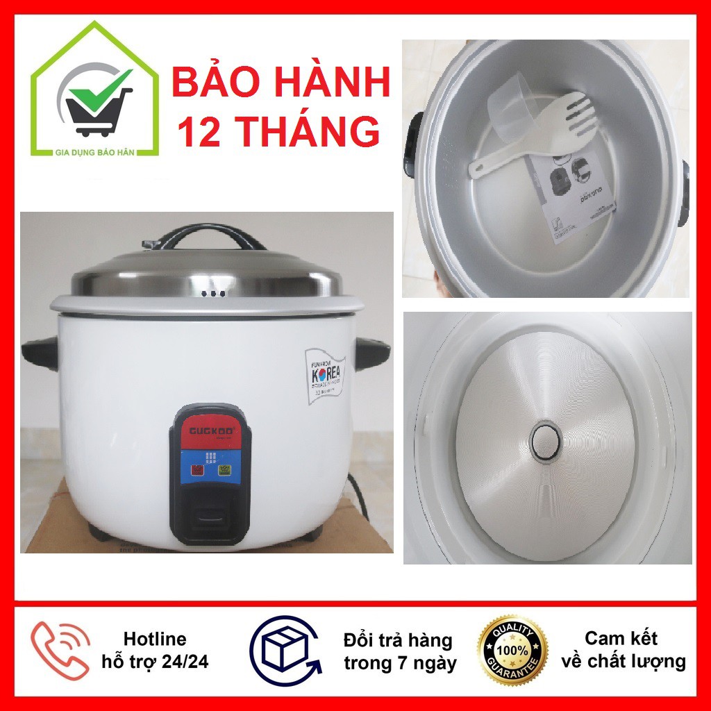 [ BH 12 Tháng ] Nồi Cơm Điện Công Nghiệp GUCKOO 45 LÍT 4500W Bền Dày Nấu Cơm Ngon