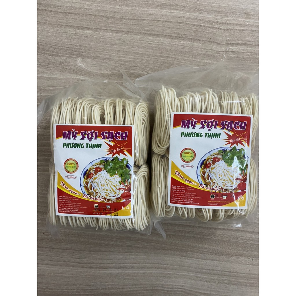 Mì sợi khô – Mỳ sợi chay -  Bánh canh khô loại đặc biệt gói 350gram thơm ngon chế biến món chay, mặn