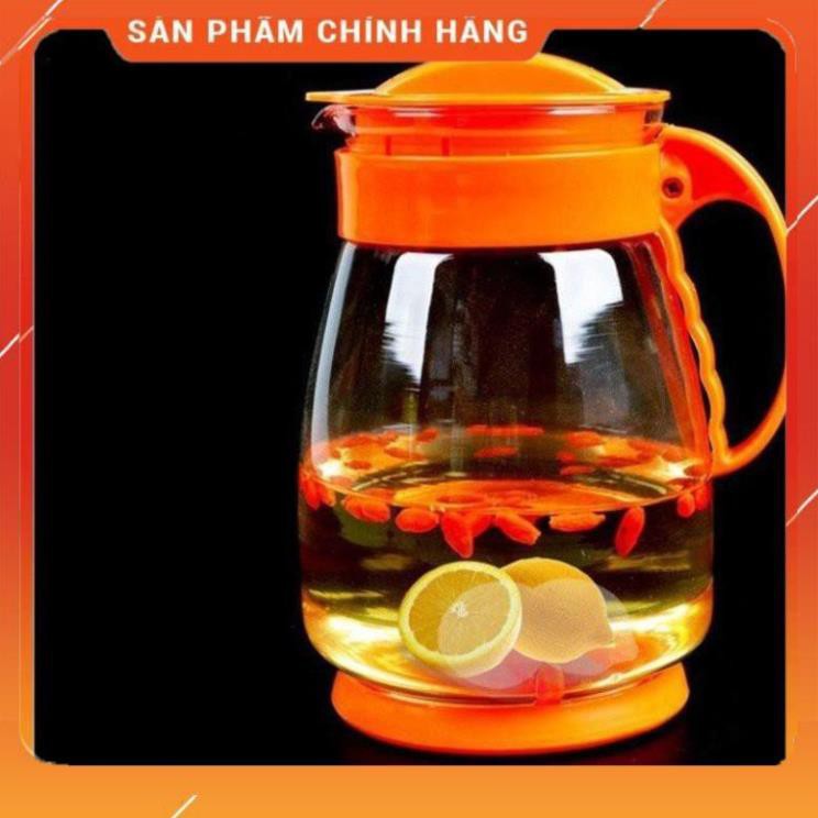 CHÍNH HÃNG -  Ấm pha trà thuỷ tinh 1500ml,bình pha trà thủy tinh ,bình ủ trà cao cấp,bình đựng nước 1500ml