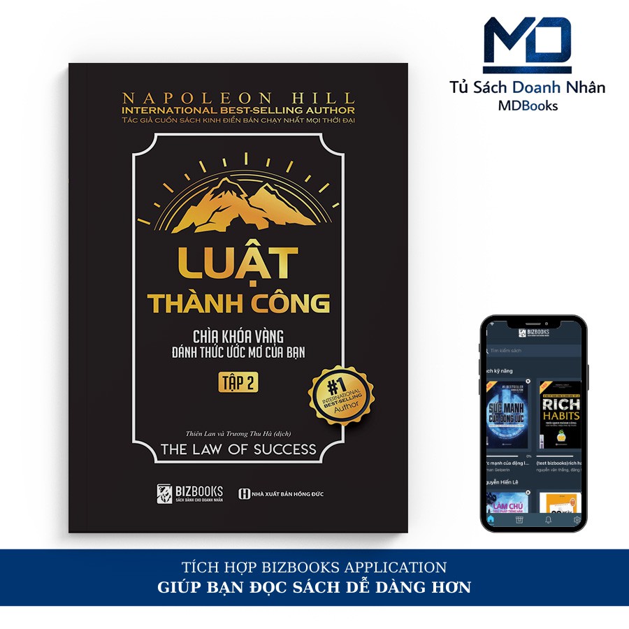 Sách - Luật Thành Công - Chìa Khóa Vàng Đánh Thức Ước Mơ Của Bạn Tập 2 – Kỹ Năng Phát Triển Bản Thân – Đọc Kèm Apps