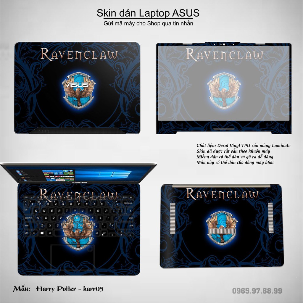 Skin dán Laptop Asus in hình Harry Potter (inbox mã máy cho Shop)