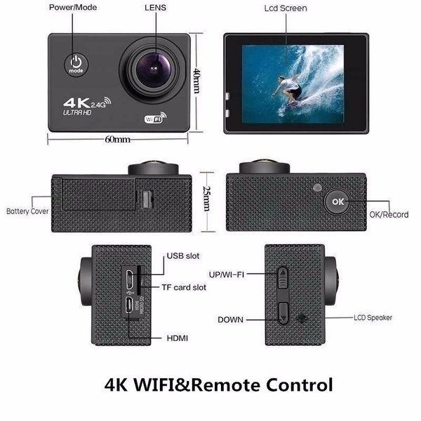 Camera hành trình thể thao Gopro dv sj4000 full hd 1080p chống thấm nước