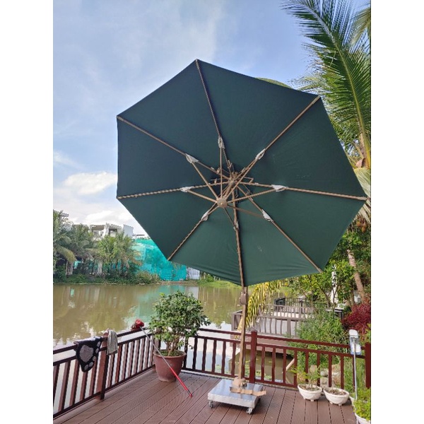 Ô lệch tâm Tròn 3M Khung hợp kim nhôm Nghiêng Mái +Xoay 360 độ cao cấp- Sản phẩm nhập khẩu 100% Tiêu chuẩn Châu ÂU