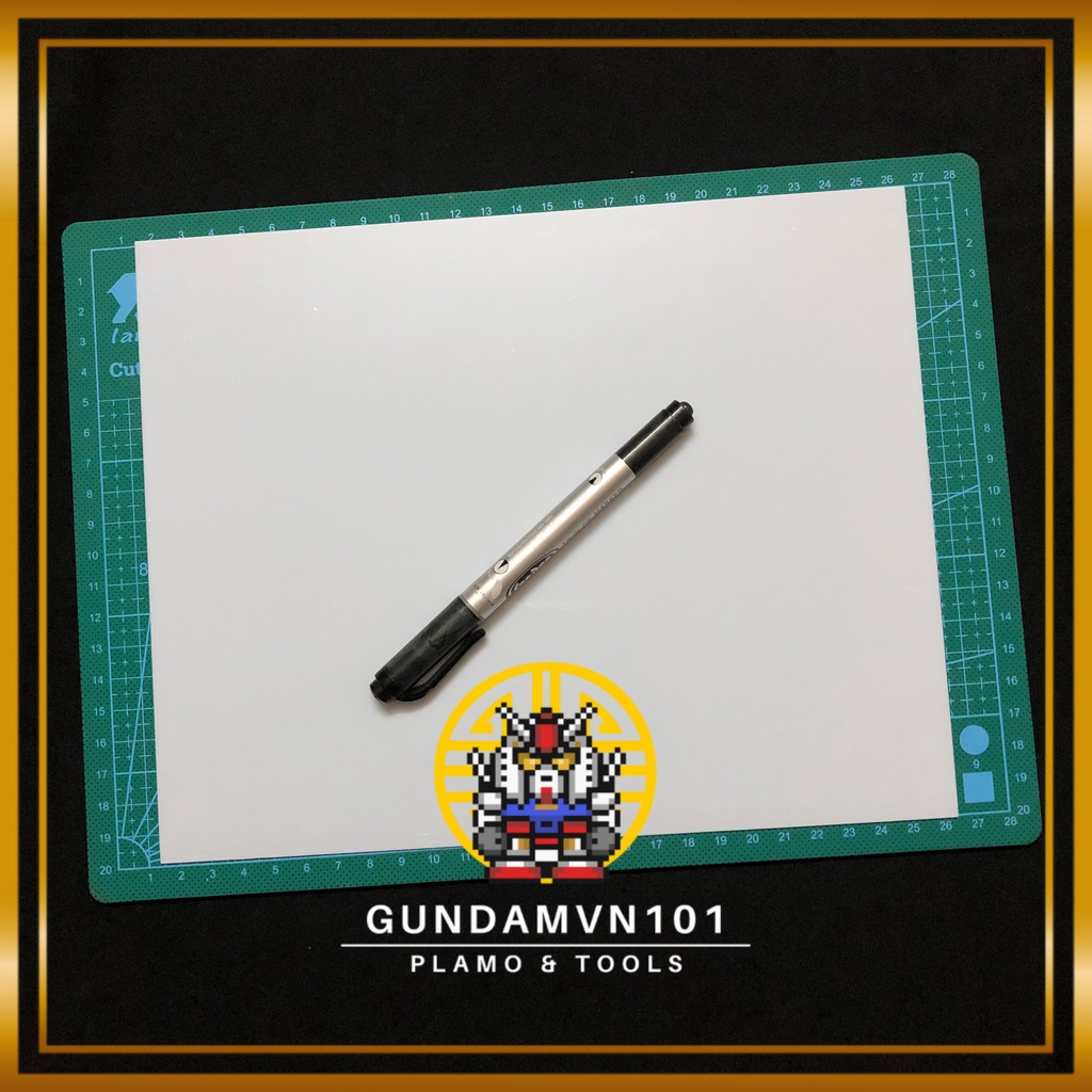 BỘ 1 TẤM BÌA NHỰA PLA PLATE SIZE LỚN 250*200 MM - Bìa ABS custom mod mô hình quân sự thủ công nhà búp bê Gundam Gunpla