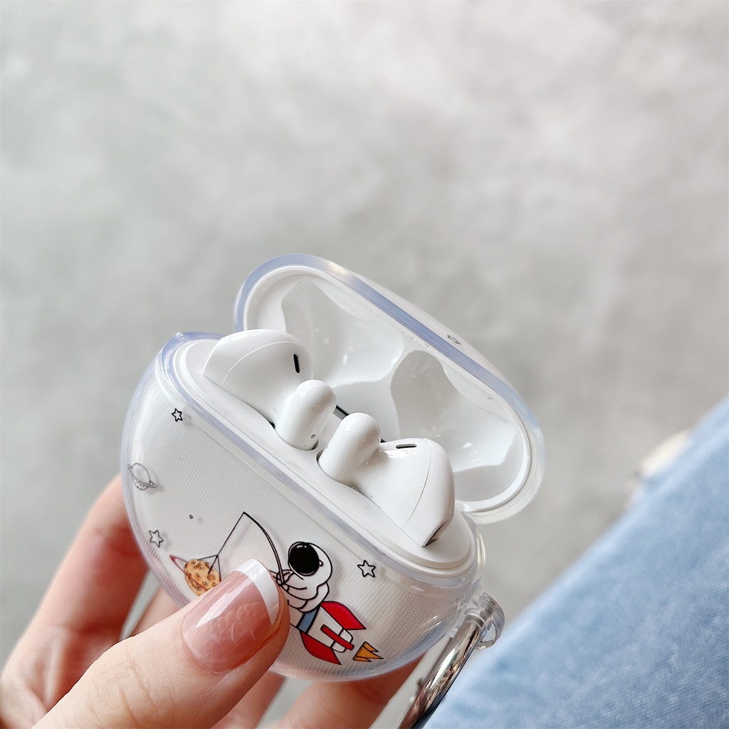 Ốp Hộp Đựng Tai Nghe Nhét Tai Silicon Trong Suốt Cho Huawei Freebuds 3/Huawei Freebuds 4