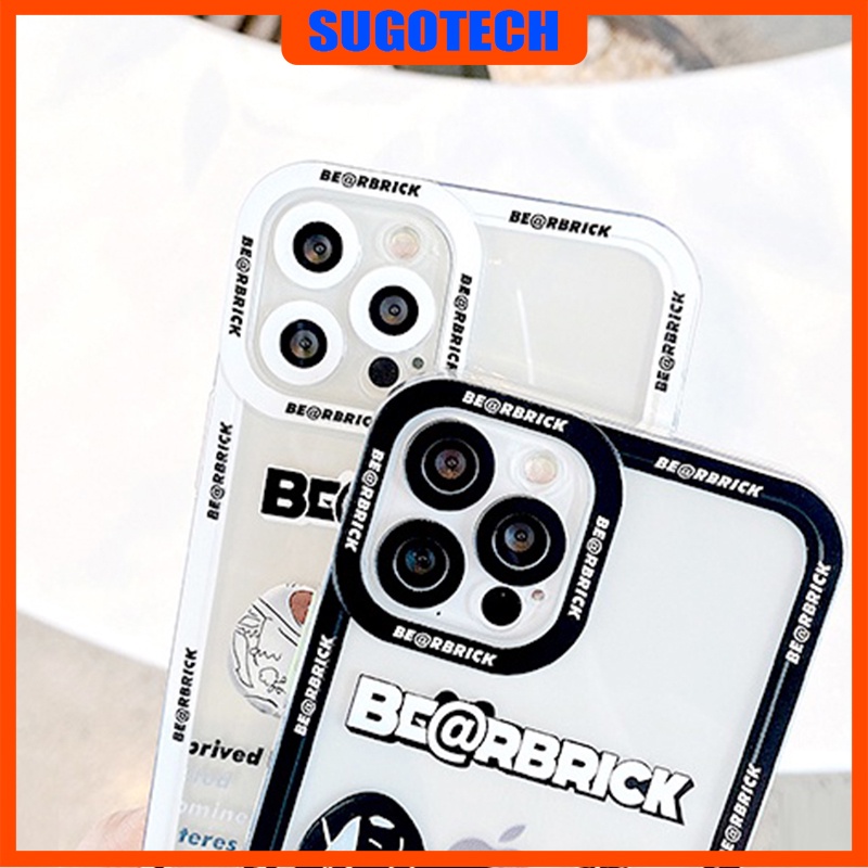 Ốp Iphone trong BeaR.B.rick cạnh vuông cho Iphone 7Plus/8plus/X/Xs/Xsm/11/11pro/11prm/12/12pro/12prm/13/13pro/13prm
