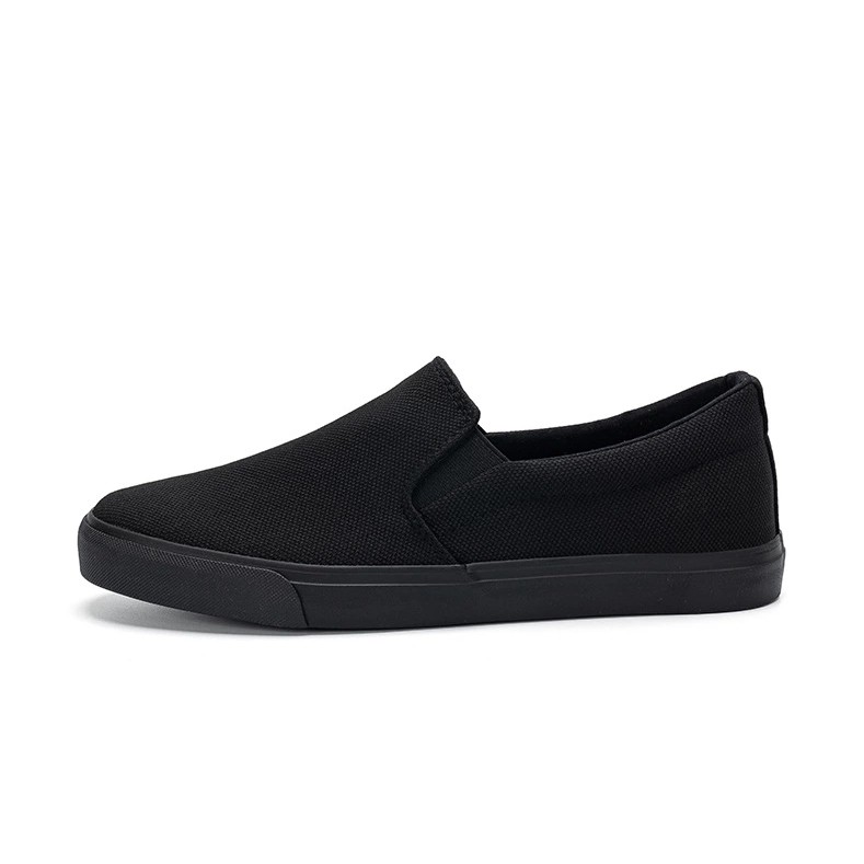 Slip on nam - Giày lười vải nam LEYO - Vải polyester màu đen full và xanh than full - Mã SP A7522