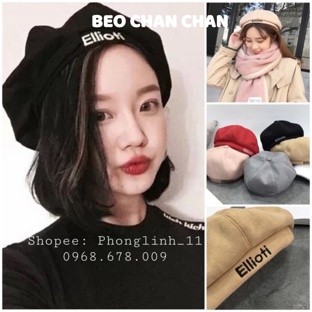 [ SẴN ] MŨ NỒI DẠ MŨ BERET ELLIOTI x BTS ĐỘI TRONG SHOW WINGS