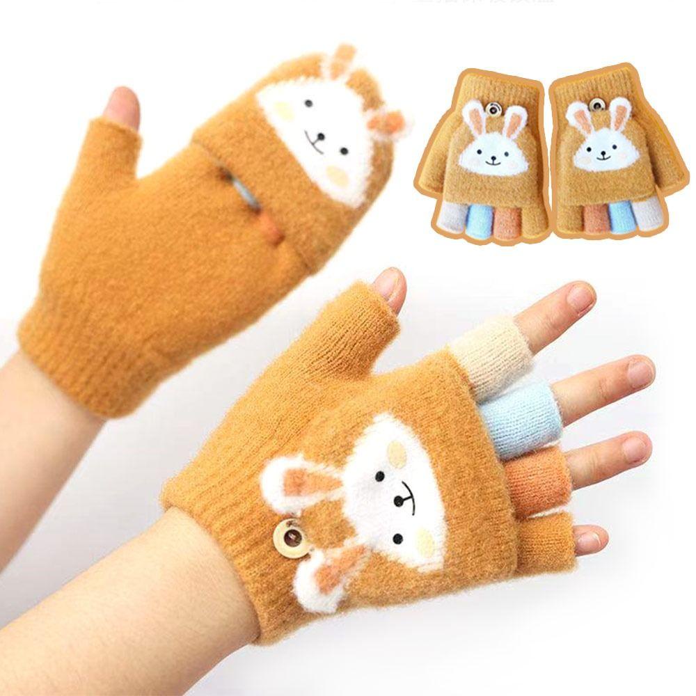 Găng Tay Lông Dày Dặn Giữ Ấm Mùa Đông Cho Bé