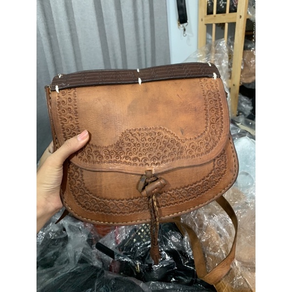 Túi da khắc mộc