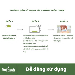 Túi chườm thảo dược giảm đau lưng bụng - REFRESH