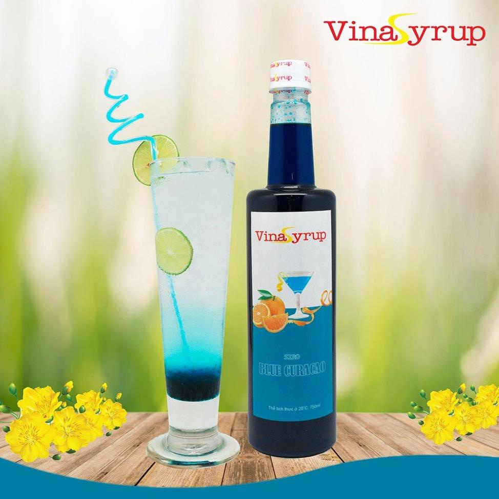 Siro Vina Syrup Chai 750ml - Syrup Làm Trà Trái Cây Đủ Các Mùi Vị
