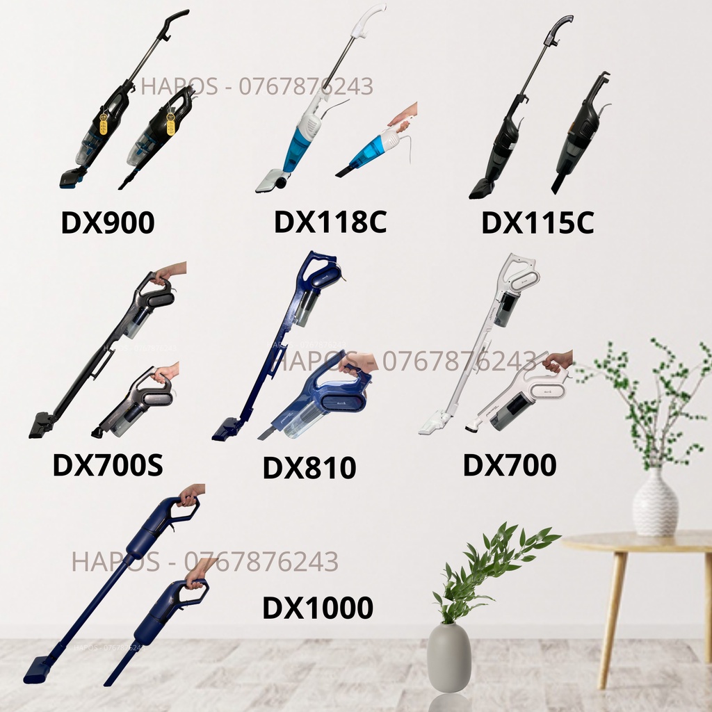 Máy hút bụi cầm tay Deerma mini thông minh, hút bụi giường nệm ô tô lông chó mèo DX115C DX118C DX700 DX900- HAPOS | BigBuy360 - bigbuy360.vn