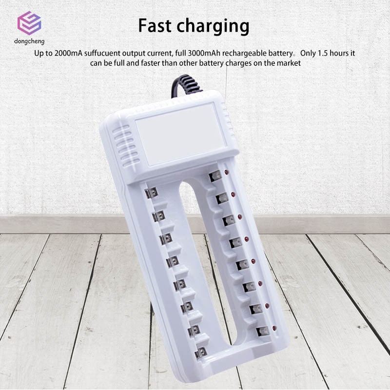 Thiết bị sạc pin 8 cổng cho các loại pin tiểu AA/AAA/Ni-MH/Ni-CD