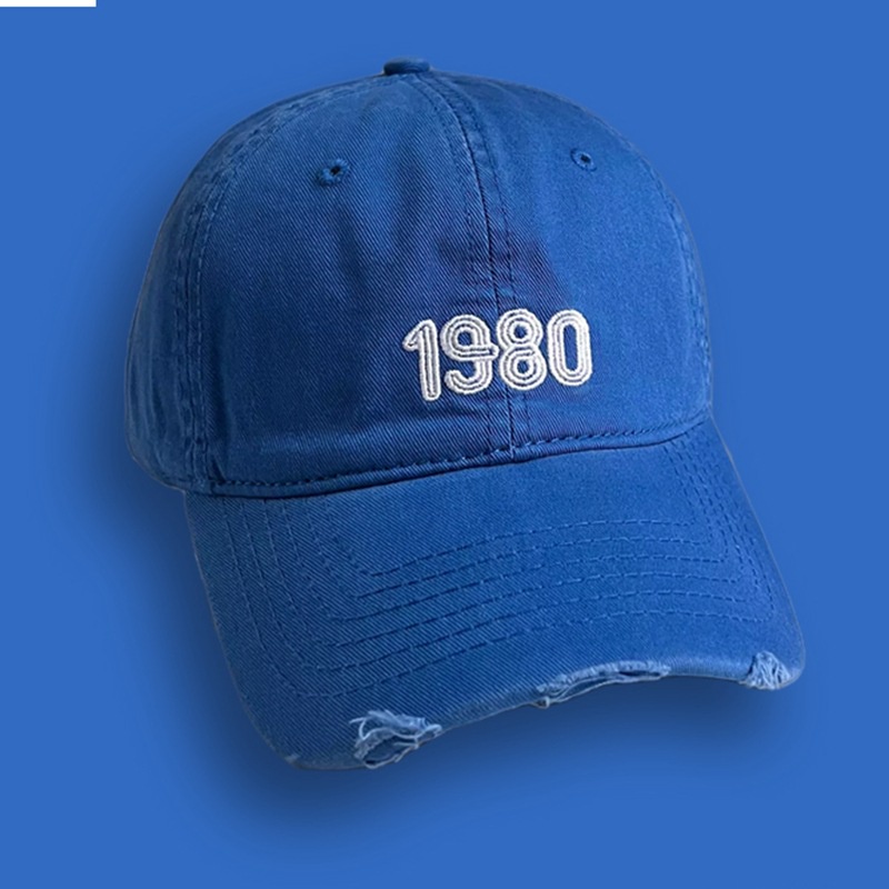 Nón Lưỡi Trai Thêu Chữ 1980 Phong Cách Hàn Quốc Thời Trang Mùa Hè Cho Nam Và Nữ