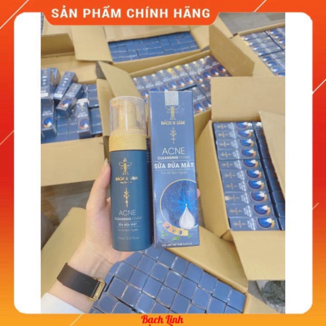 Sữa Rửa Mặt Bách Y Sâm DA DẦU MỤN SẠCH SÂU TẠO BỌT 150ml (Sữa Rửa Mặt Bạch Linh)