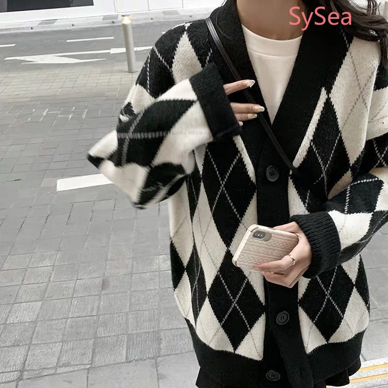 Áo Khoác Cardigan Dệt Kim Thời Trang Thu Đông Cho Nữ