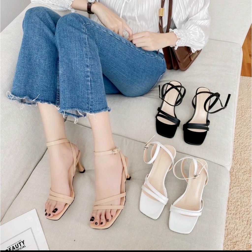 Giày cao gót 5 phân quai mảnh thời trang
