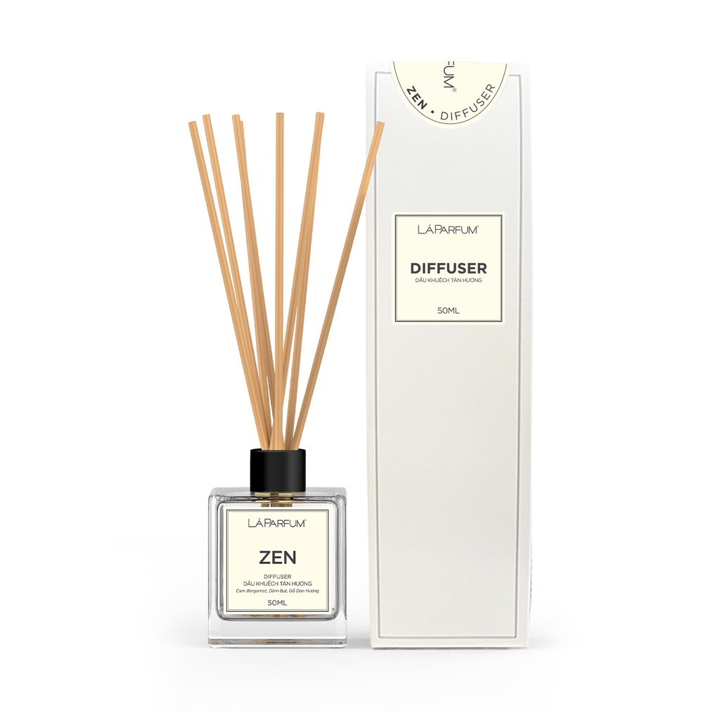 Tinh dầu hương thơm LÁ HOUSE Zen dầu khuếch tán hương - 50ml