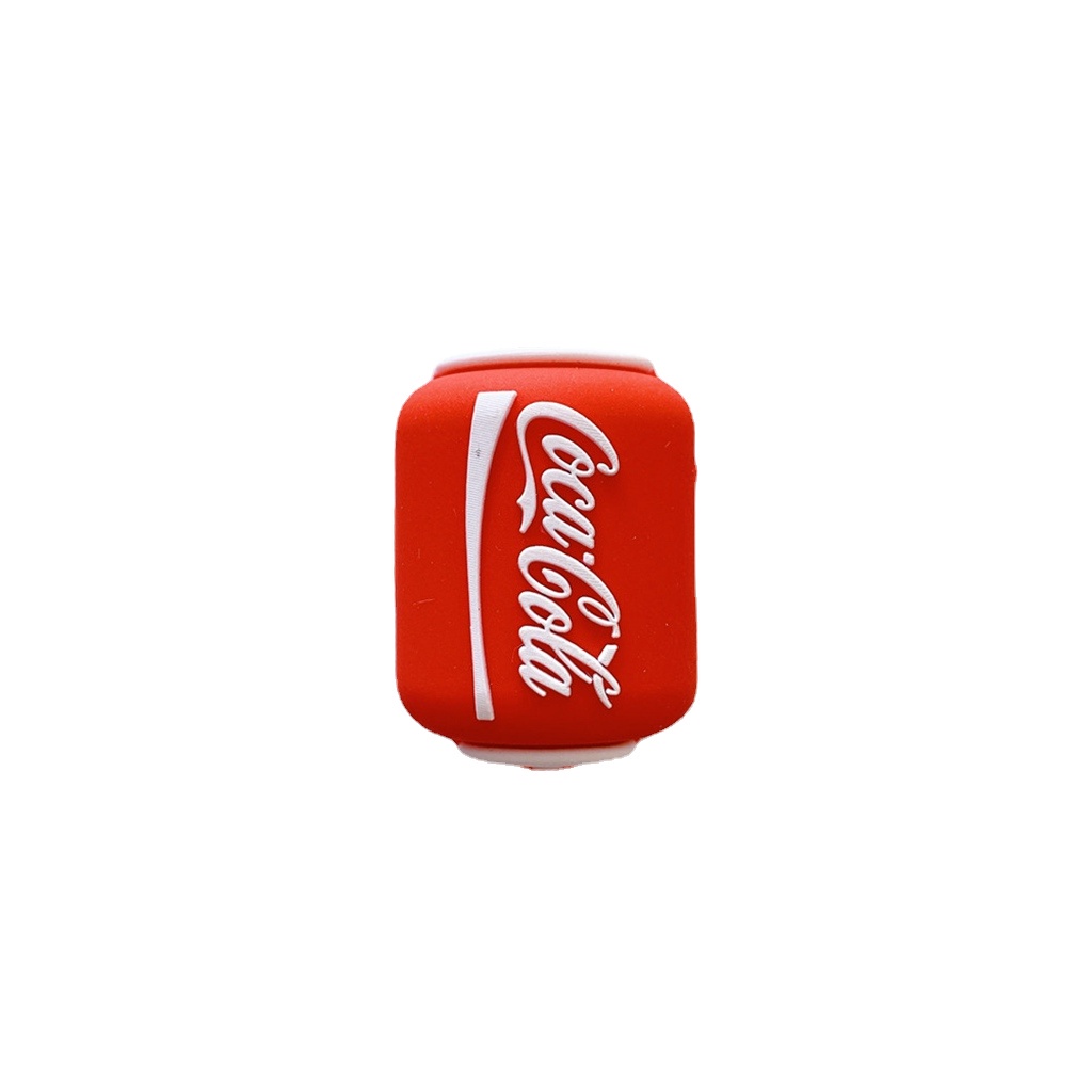 STARBUCKS 1 Vỏ Bọc Bảo Vệ Dây Cáp Sạc iPhone USB Bằng Silicon Mềm Hình Lon Coca Cola Pepsi Sprite Chanh Hamburgers