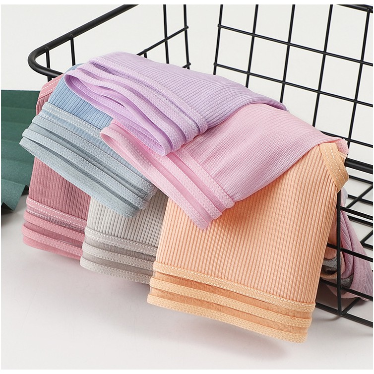 Quần Lót Chip Nữ Cotton Cạp Trong Suốt Màu Trơn Mềm Mịn Nâng mông kháng khuẩn tôn dáng QL44