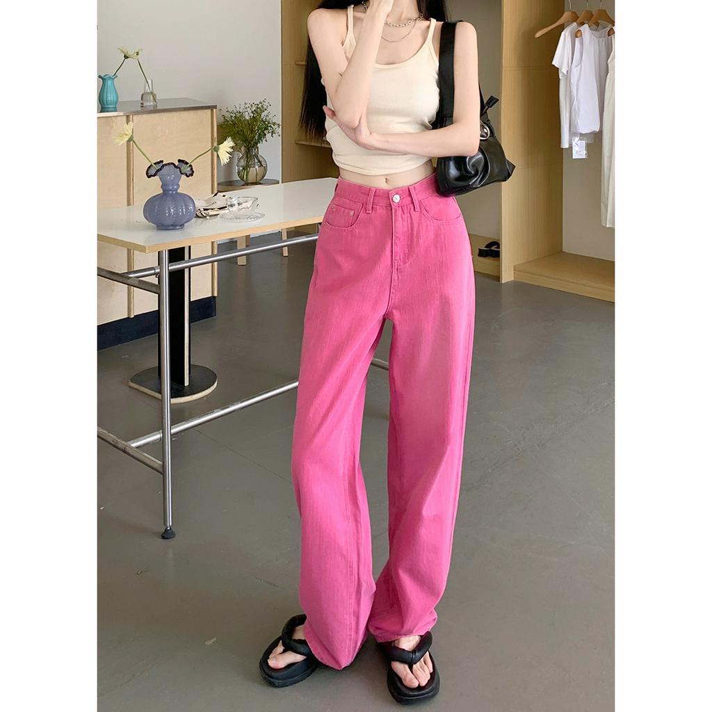 63924 Mùa Hè Mới Quần Jean Nữ Màu Kẹo