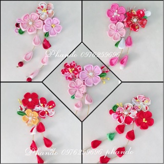 Kẹp hoa Nhật chụp hình yukata kimono