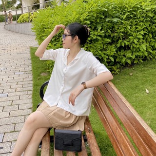 Áo Sơ Mi Nữ Vintage Cổ Sen