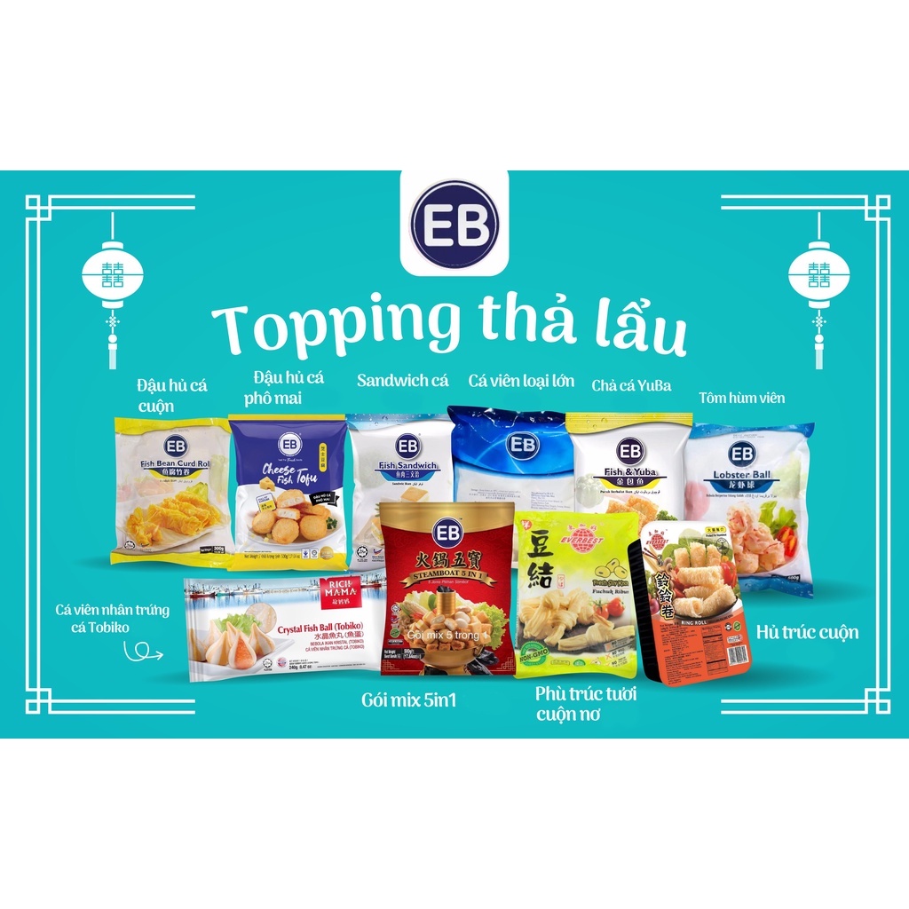 Viên thả lẩu Malaysia Topping EB
