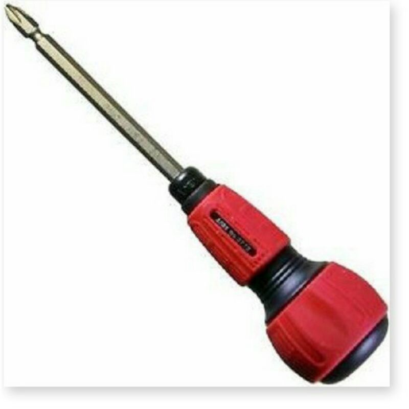 Chuôi tô vít cán tròn,kèm mũi vít 2 đầu +2-6×135mm hãng Anex No.3775-H và No. 3775 Nhật Bản