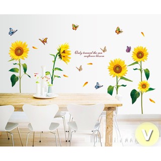 Decal dán tường Hoa hướng dương