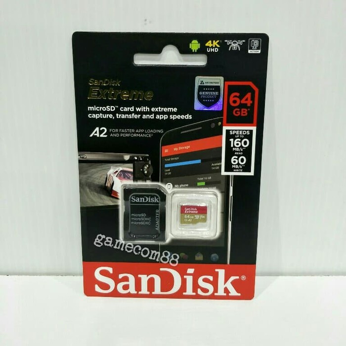 Thẻ Nhớ Sandisk MicroSD Extreme A2 64GB | BigBuy360 - bigbuy360.vn