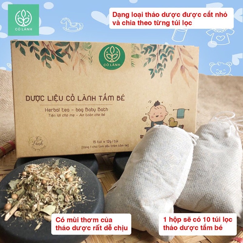 Dược liệu tắm bé Cỏ Lành 250G